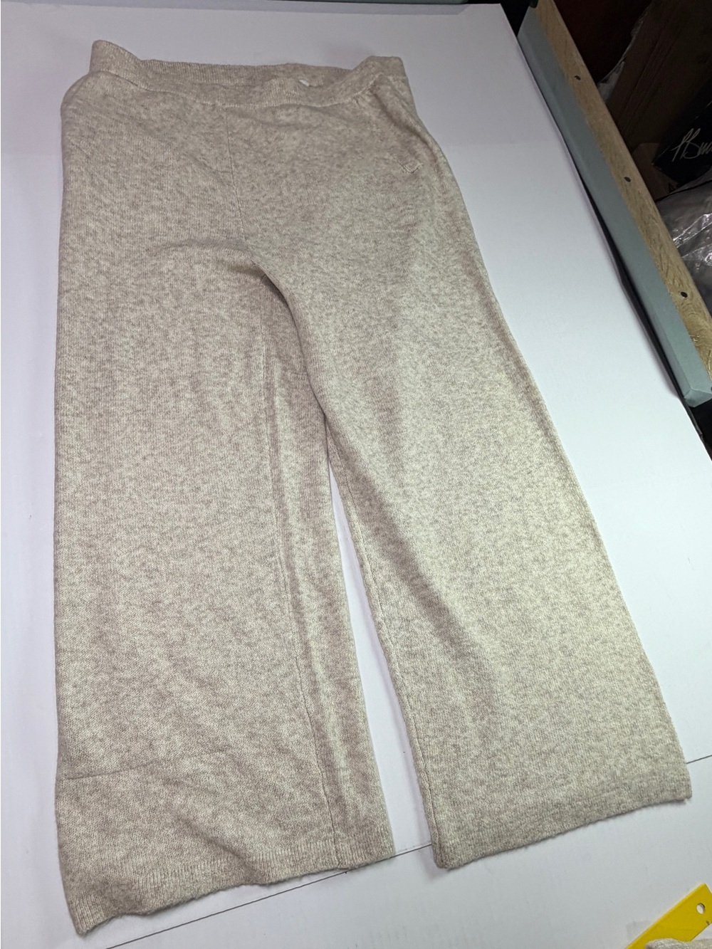 NWT Nordstrom Lounge Set XL Beige Heather 2 Piece Hoodie Pants - Picture 7 of 14